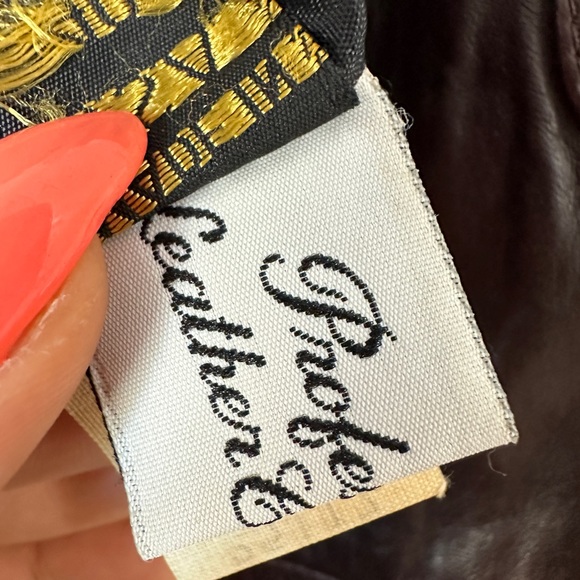 70's Vintage Sport Genuine Leather Blazer Jacket Size - Picture 9 of 15